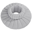 Meridian Arc Grey Boucle Fabric 8 pc Modular Sectional IMAGE 3