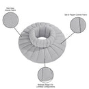 Meridian Arc Grey Boucle Fabric 8 pc Modular Sectional IMAGE 7