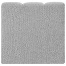 Meridian Arc Grey Boucle Fabric Straight Chair IMAGE 3