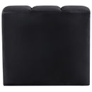 Meridian Arc Black Velvet Curved Corner IMAGE 4