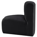 Meridian Arc Black Velvet Curved Corner IMAGE 7