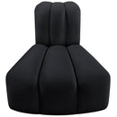 Meridian Arc Black Velvet Reverse Corner IMAGE 4