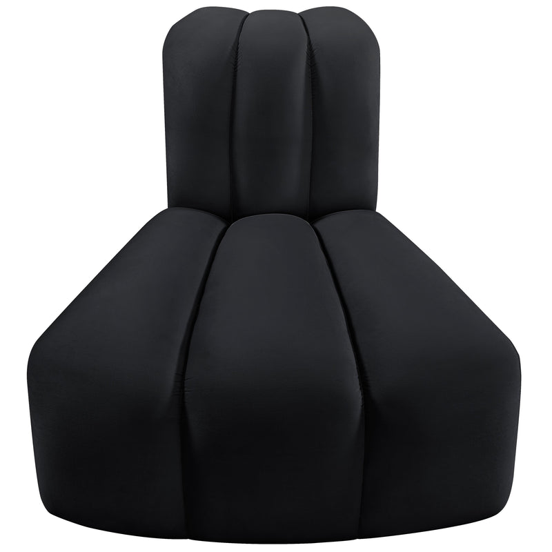 Meridian Arc Black Velvet Reverse Corner IMAGE 4