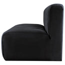 Meridian Arc Black Velvet 2 pc Modular Sectional IMAGE 7