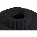 Meridian Arc Black Velvet 8 pc Modular Sectional IMAGE 5