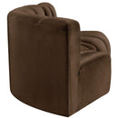 Meridian Arc Brown Velvet 3 pc Modular Sectional IMAGE 7