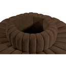 Meridian Arc Brown Velvet 8 pc Modular Sectional IMAGE 5