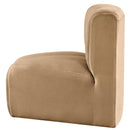 Meridian Arc Camel Velvet Curved Corner IMAGE 7