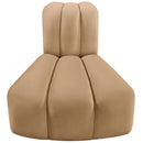 Meridian Arc Camel Velvet Reverse Corner IMAGE 4