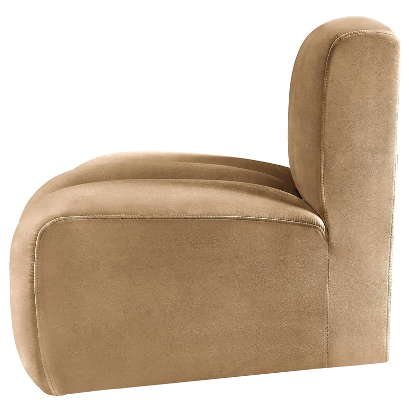 Meridian Arc Camel Velvet Reverse Corner IMAGE 7