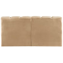 Meridian Arc Camel Velvet 2 pc Modular Sectional IMAGE 3