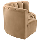 Meridian Arc Camel Velvet 3 pc Modular Sectional IMAGE 7