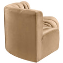 Meridian Arc Camel Velvet 3 pc Modular Sectional IMAGE 7