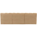 Meridian Arc Camel Velvet 3 pc Modular Sectional IMAGE 3