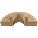 Meridian Arc Camel Velvet 4 pc Modular Sectional IMAGE 3