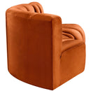 Meridian Arc Cognac Velvet 3 pc Modular Sectional IMAGE 7