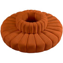 Meridian Arc Cognac Velvet 8 pc Modular Sectional IMAGE 3