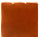 Meridian Arc Cognac Velvet Straight Chair IMAGE 3