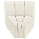 Meridian Arc Cream Velvet Curved Corner IMAGE 5