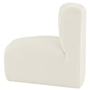 Meridian Arc Cream Velvet Curved Corner IMAGE 7