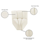 Meridian Arc Cream Velvet Curved Corner IMAGE 9
