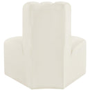 Meridian Arc Cream Velvet Reverse Corner IMAGE 3