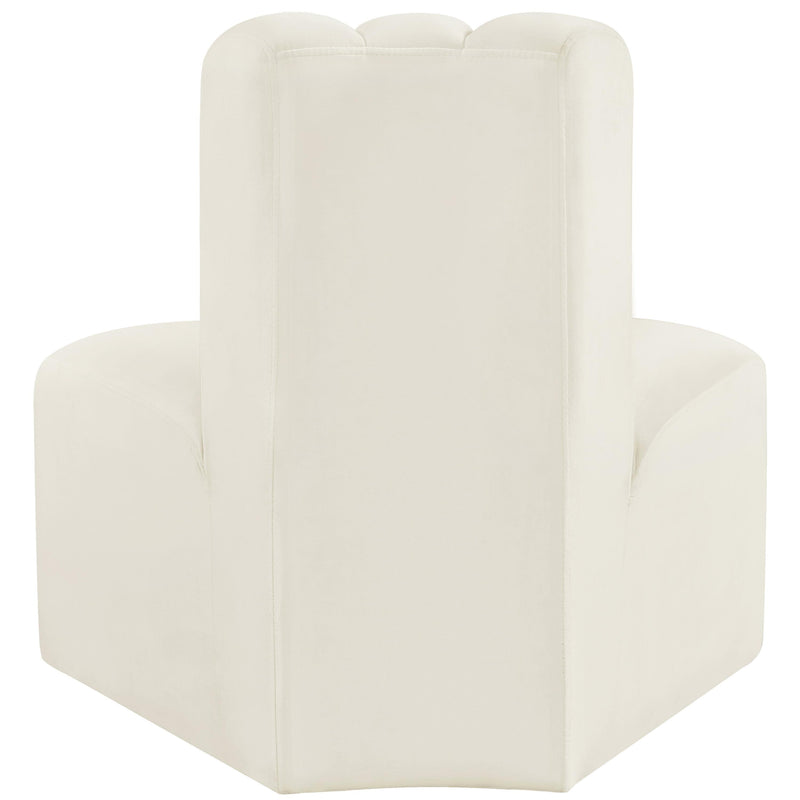 Meridian Arc Cream Velvet Reverse Corner IMAGE 3