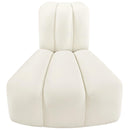 Meridian Arc Cream Velvet Reverse Corner IMAGE 4