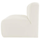 Meridian Arc Cream Velvet 2 pc Modular Sectional IMAGE 7