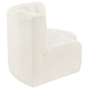 Meridian Arc Cream Velvet 2 pc Modular Sectional IMAGE 7