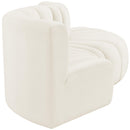 Meridian Arc Cream Velvet 4 pc Modular Sectional IMAGE 7