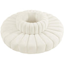 Meridian Arc Cream Velvet 8 pc Modular Sectional IMAGE 3