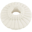 Meridian Arc Cream Velvet 8 pc Modular Sectional IMAGE 4