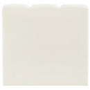 Meridian Arc Cream Velvet Straight Chair IMAGE 3