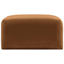 Meridian Arc Saddle Velvet Ottoman IMAGE 4