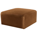 Meridian Arc Saddle Velvet Ottoman IMAGE 5