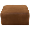 Meridian Arc Saddle Velvet Ottoman IMAGE 6