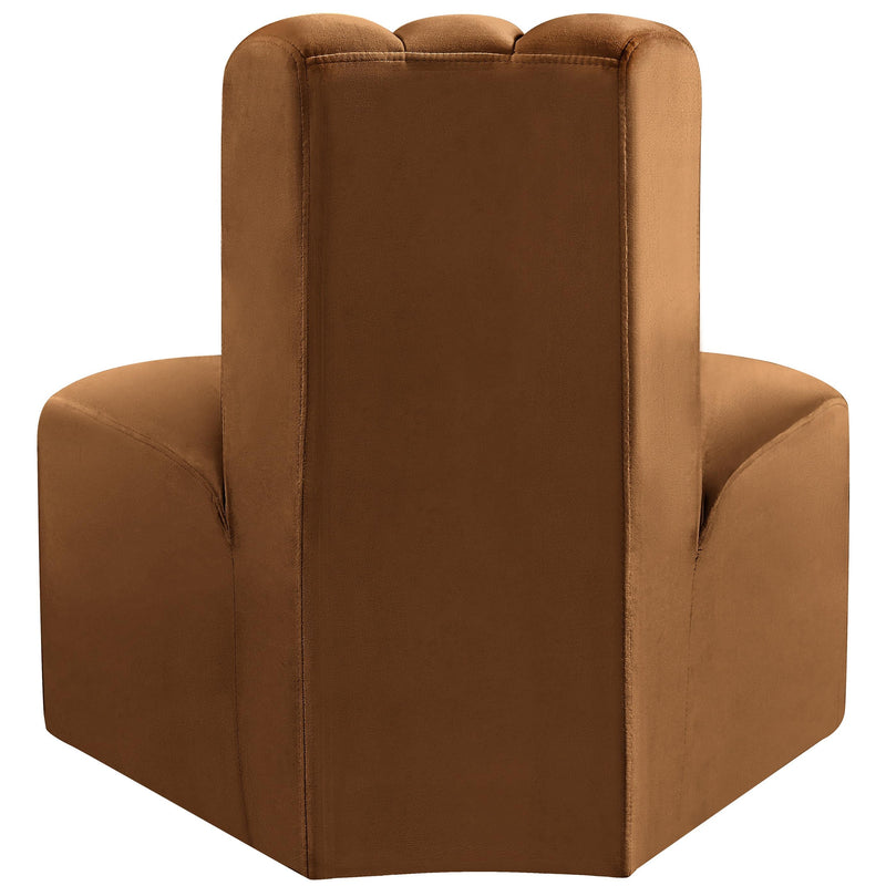 Meridian Arc Saddle Velvet Reverse Corner IMAGE 3