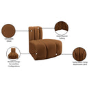 Meridian Arc Saddle Velvet Reverse Corner IMAGE 9