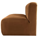 Meridian Arc Saddle Velvet 2 pc Modular Sectional IMAGE 7