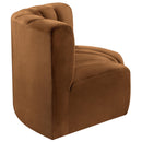 Meridian Arc Saddle Velvet 2 pc Modular Sectional IMAGE 7