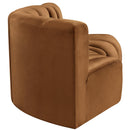 Meridian Arc Saddle Velvet 3 pc Modular Sectional IMAGE 7