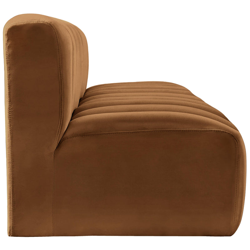 Meridian Arc Saddle Velvet 3 pc Modular Sectional IMAGE 7