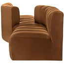 Meridian Arc Saddle Velvet 4 pc Modular Sectional IMAGE 5