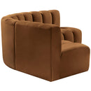 Meridian Arc Saddle Velvet 4 pc Modular Sectional IMAGE 7