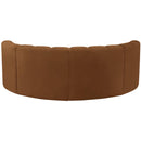 Meridian Arc Saddle Velvet 4 pc Modular Sectional IMAGE 3