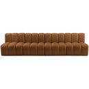 Meridian Arc Saddle Velvet 4 pc Modular Sectional IMAGE 5