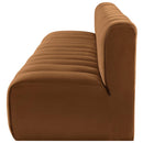 Meridian Arc Saddle Velvet 4 pc Modular Sectional IMAGE 7