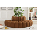 Meridian Arc Saddle Velvet 4 pc Modular Sectional IMAGE 2