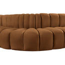 Meridian Arc Saddle Velvet 6 pc Modular Sectional IMAGE 13